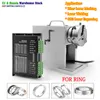 Ring Rotation Axis With Elastic Spring Stainless Steel Clamp Jig For Fiber Laser Marking Engraving Machine Through Hole Design