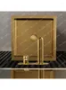 Bathroom Sink Faucets Golden 304 Stainless Steel Pedestal Basin Integrated Floor Type Washbasin Column Inter-Platform