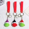 Julälf Keychain Christmas Tree Green Hair Monste Keychain for Children Gift Nyårsdekoration