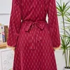 Ubranie etniczne Kobiety muzułmański islam arabski codzienny impreza wieczorna sukienki szatą Ramadan elegancja Maxi Dubai Abayas Maroko sukienka vestidos A105