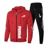 Venda quente agasalho masculino com zíper hoodies moletom outono inverno de alta qualidade masculino diário casual jaquetas esportivas jogging terno