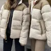 Jaquetas masculinas de pele sintética, jaquetas femininas de lã de inverno, casacos femininos de pele sintética, camurça, casaco de pele masculino, quente, espessado, puffer de cordeiroL230914