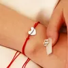 Bracelets de charme Nom personnalisé Grade A Keel Corde Bracelet Hommes Femme Chanceux Fil Rouge Richesse Prospérité Brazalete