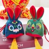 Plush Keychains Mascot Rabbit Hanging Pendant Toy Bunny Zodiac Doll Animal Kid Backpack Ornament Chinese Years Decoration 230912