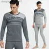 Men's Thermal Underwear 100% cotton Men long johns comfortable thermal underwear for Autumn and Spring inner wear sets 201126 L230914