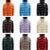 Masculino multicolorido puffer jaqueta 70º aniversário edição comemorativa novo design epaulet feminino mais quente jaquetas3023