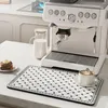 Bord mattor kaffemattor rektangel maker bänkskiva espressomaskin torkplatta
