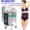 LED Red Laser Therapy Fat Dissolve Machine Maxlipo 5D Lipolaser Cellulite Removal LED Slimming Belt 650nm & 940nm Infrared Lipo Laser Pain Relief Device