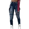 Women's Jeans Ripped Jeans For Women Denim Pencil Pants High Waist Skinny Jeans Torn Jeggings Large Size Mom jeans x0914