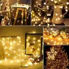 Stringhe 10 luci Fata di Natale Lampadina a LED Stringa di luce per vacanze Lampada da esterno per la festa di nozze Decorazione della stanza di casa Ghirlanda USB