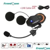 Interphone moto Dconn T-Max Casque Bluetooth 4.1 Casque 1500M 6 Riders Système de conversation de groupe Radio FM Interphone1 Drop Livraison Autom DHFKN