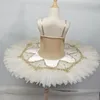 Abbigliamento da palcoscenico Vestito da balletto professionale per bambini Ragazze Bambini Spettacolo di danza moderna Costume Pancake Tutu Donna Ballerina del cigno