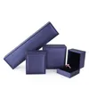 Jewelry Boxes Box Necklace Bracelet Rings Pu Packaging Display Cases Gifts Storage Organizer Holder Square Drop Delivery Packing Dh95K