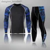 Mens Thermal Underwear Mens Thermal Underwear Mens Thermal Underwear Set Compression Sport Sweat Sweat Dying Thermo Underwear Men Clothing Long Johns Set 2