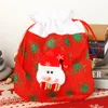 Bolsa de dulces de Navidad, bolsa de embalaje de regalo para dulces de fiesta, bolsa de regalo de Papá Noel de Navidad P86