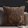 Pillow European Jacquard Velvet Pillowcase Grey Vintage Home Decorative Cover 45x45cm Living Room Sofa