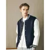 Vestes pour hommes Unisexe Varsity Vestes Patchwork Bouton Sport Manteau Femmes Hommes Équipe Baseball Veste Personnalisé 230912