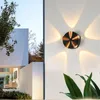 Lâmpada de parede 5led ao ar livre à prova d'água varanda 5w jardim pátio escadas corredor luminária iluminação externa