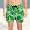 Мужские шорты, лето 2023, винтажный узор, пляжный 3D, удобный подводный мир, курорт, стиль тропических джунглей
