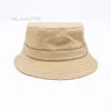 قبعات دلو مصممة فاخرة صيف بوب كاب صلبة ألوان قبعة الرسالة المعدنية