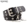 Beste YBT Damesriem Imitatieleer Pin Gesp Riem Nieuwe Punk Wind Jeans Mode Individuele Decoratieve Riem Ketting Damesriem