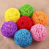 Juldekoration Creative Rattan Wicker Balls Home School Hanging Sepaktakraw Pendant Event Kindergarten Kids Toys