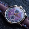 Armbanduhren Mysterycode Panda Hommage Uhr für Männer Japan VK64 Chronograph Movt Luxus Edelstahl Wasserdicht 2023