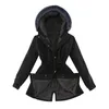 Women's Trench Coats Rain Cost Women Winter Overcoat Coat Womens Warm Jacket Ladies Thick Long Hooded