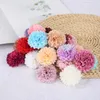 Decoratieve bloemen 10 stuks geschenken accessoires anjer kunstbloem zijden pompom DIY ambachtelijke krans nep bruiloft decor