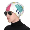 Basker julmönster stilfull stretch stickad slouchy beanie cap multifunktion skalle hatt för män kvinnor