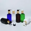 Bottiglie di stoccaggio 20 pezzi 250 ml Pompa per lozione oro vuota Bottiglia in PET Ambra Contenitore cosmetico in plastica nera Shampoo Sub-imbottigliamento Olio essenziale