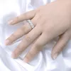 Bruiloft Smyoue 7ct 5mm volledige ring voor vrouwen mannen sprankelende ronde geslepen volledige enternity diamanten band bruiloft S925 sterling zilver 230914