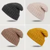 Bérets mode tricoté bonnet chapeau pour femmes hiver hommes Skullies bonnets chapeaux chaud décontracté automne adulte couverture tête casquette