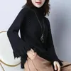 Pulls pour femmes Style coréen lâche épais pull à col roulé mode couture gland pull tricoté printemps et automne chaleur doux hauts