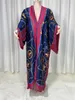 Bikini de maillots de bain pour femmes Sweet Lady Lady Pink Boho Print Self Belted Front Open Long Kimono Robe Bel