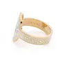 Foundrae Cream Cigar Band Compass gouden emaille ring designer sieraden op maat jelry ontwerper De slang