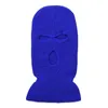 Neon Balaclava Üç Delikli Kayak Maskesi Taktik Maske Tam Yüz Maskesi Kış Beanie Hat Akrilik Örgü Skimasker Cadılar Bayramı Partisi 16 Renk Toptan M260E