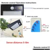 Solar Street Light LED LED Outdoor Wysokiej jakości Motor Power Mocer Wall Bezprzewodowa Ściana 11000 mAh Lampa Dostawa Oświetlenie Odnawialne en dhbiu