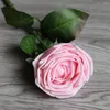 Flores decorativas linda seda artificial rosa casamento decoração de mesa para casa buquê de noiva organizar planta falsa presentes de dia dos namorados