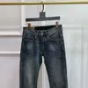 Designer jeans för män byxor lila jeanstrousers affärsjeans lösa leggings plus size sweatpants 28-40 371
