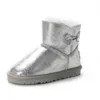Brand Kids Boots Children Girls Mini snow boot Winter Warm Toddler Boys Kids Children's Plush Warm Shoes size EU22-35