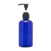 Garrafas de armazenamento 220ml vazio branco marrom azul claro verde dispensador de sabão líquido pet bomba garrafa chuveiro gel shampoo embalagem cosmética