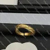 Vintage Classic Letter Ring Designer Men Women Gold Ring High Quality Couple Rings Simple Hip Hop Jewelry Luxury Christmas Gift