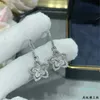 Boucles d'oreilles pendantes en forme de cœur en argent sterling 925 pour femme plaqué or rose