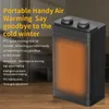 Hemvärmare Electric Heater Desktop Mini Fan Heater Portable PTC Heat Machine för hushåll Snabbt tyst låg konsumtion VARNING HKD230904