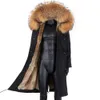 Men's Fur Fausse fourrure 2020 nouveau imperméable hommes Parka hiver veste longue manteau de fourrure de lapin homme Parkas naturel col de fourrure de renard vêtements d'extérieur à capuche Streetwear LJ201030L230914