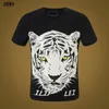 NOVO ESTILO Phillip Plain Men Camisetas Designer PP Crânio Diamante Camiseta Manga Curta Dólar Brown Bear Marca Tee Crânios de Alta Qualidade Camiseta Tops WP2091