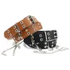 Riemen lederen cummerbunds kleding accessoires trui overjas verstelbare Goth tailleband jeans gordelt punk taille riem