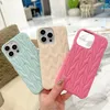 Fashion Leather Phone Cases Designer Luxury Sparkling Diamond Letters Phonecases iPhone 14 Unisex Casual Trendy Green Fold iPhone Cover