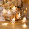 Strings Christmas Tree Lights Decoration Waterproof Light-up Xmas Shape Ornament For Kids And Adults